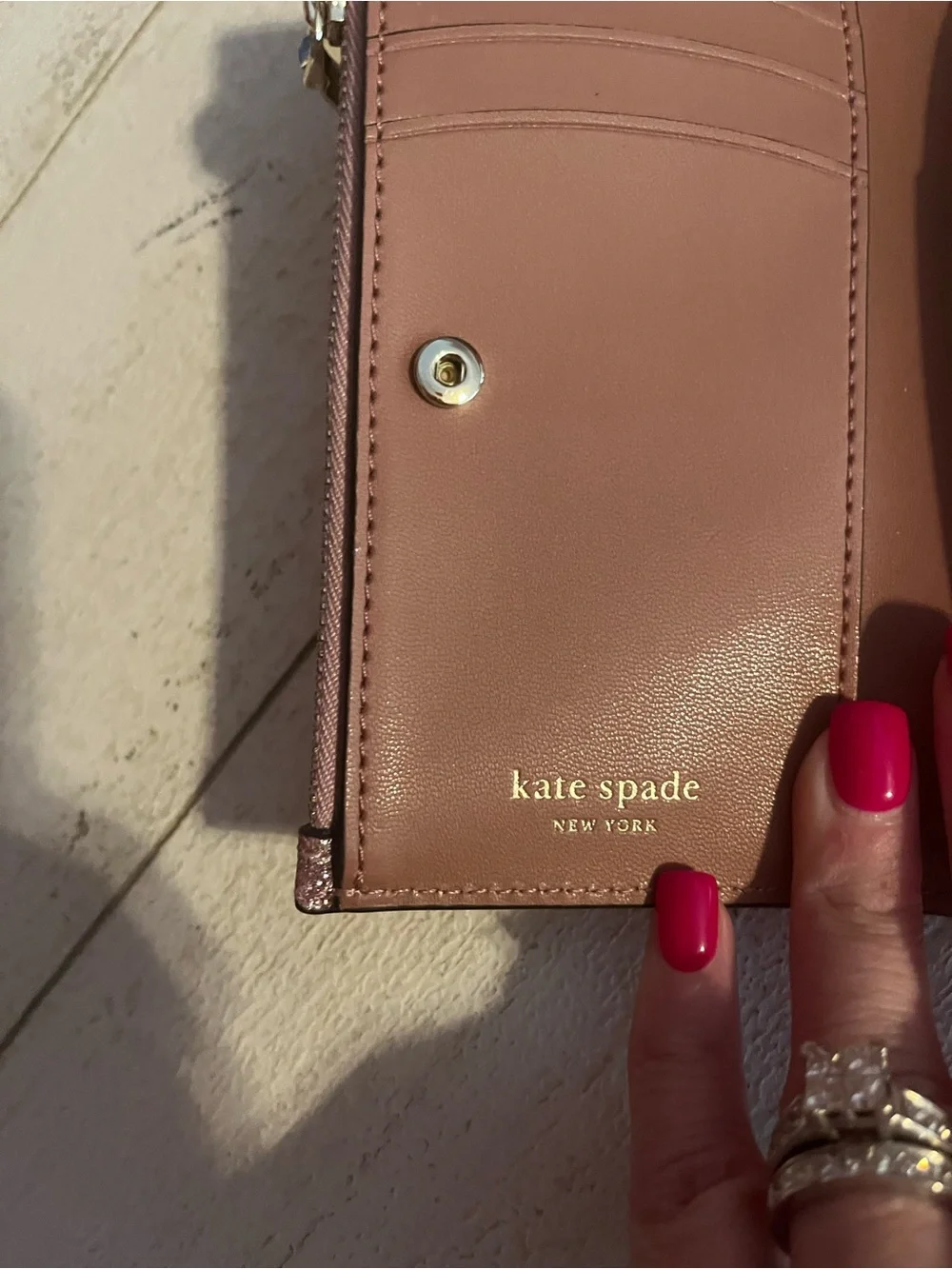 Kate Spade Pink Glitter Wallet
